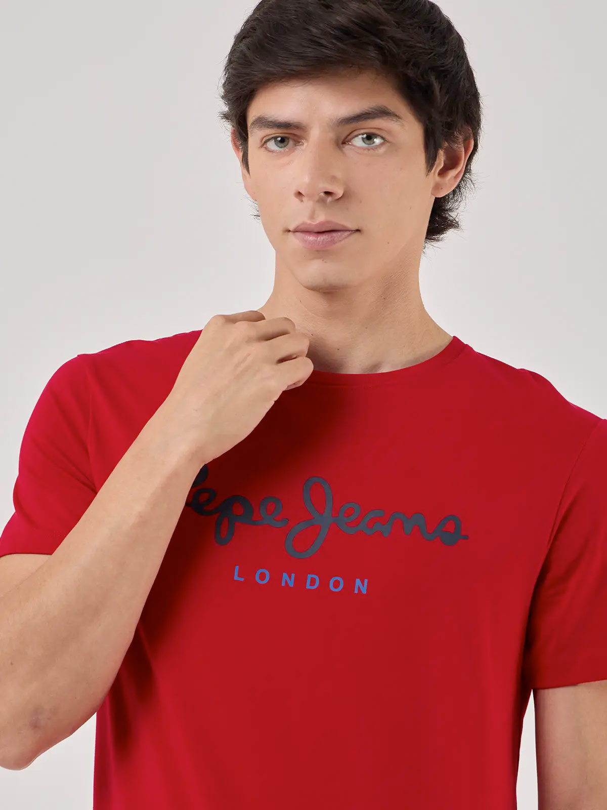POLO MANGA CORTA ALGODÓN HOMBRE PEPE JEANS ROJO - 4