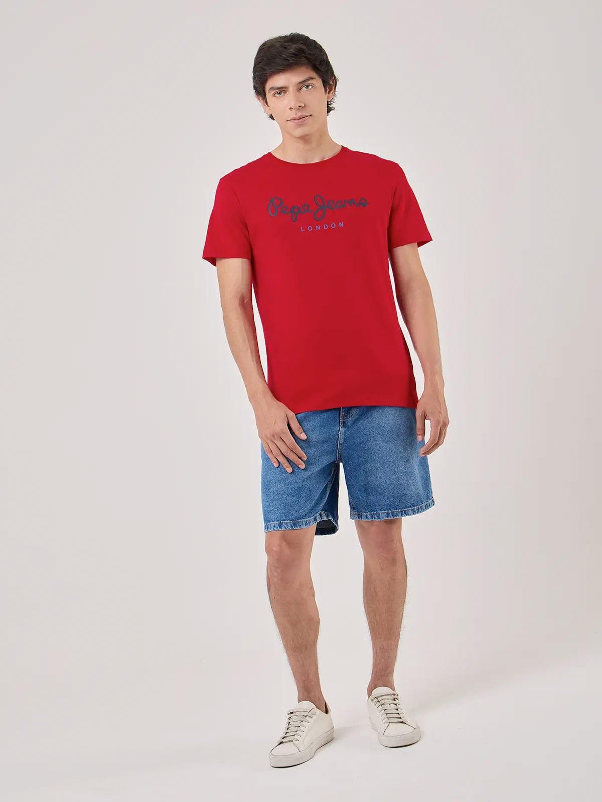 POLO MANGA CORTA ALGODÓN HOMBRE PEPE JEANS ROJO - 5