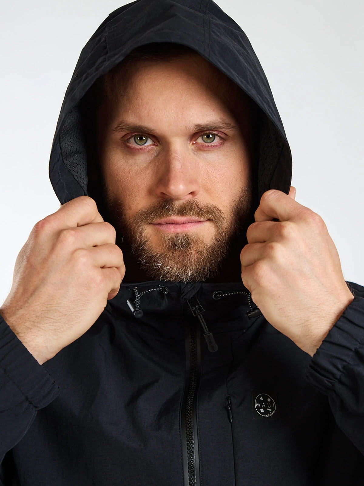CASACA CORTAVIENTO HOMBRE MAUI AND SONS NEGRO - 3