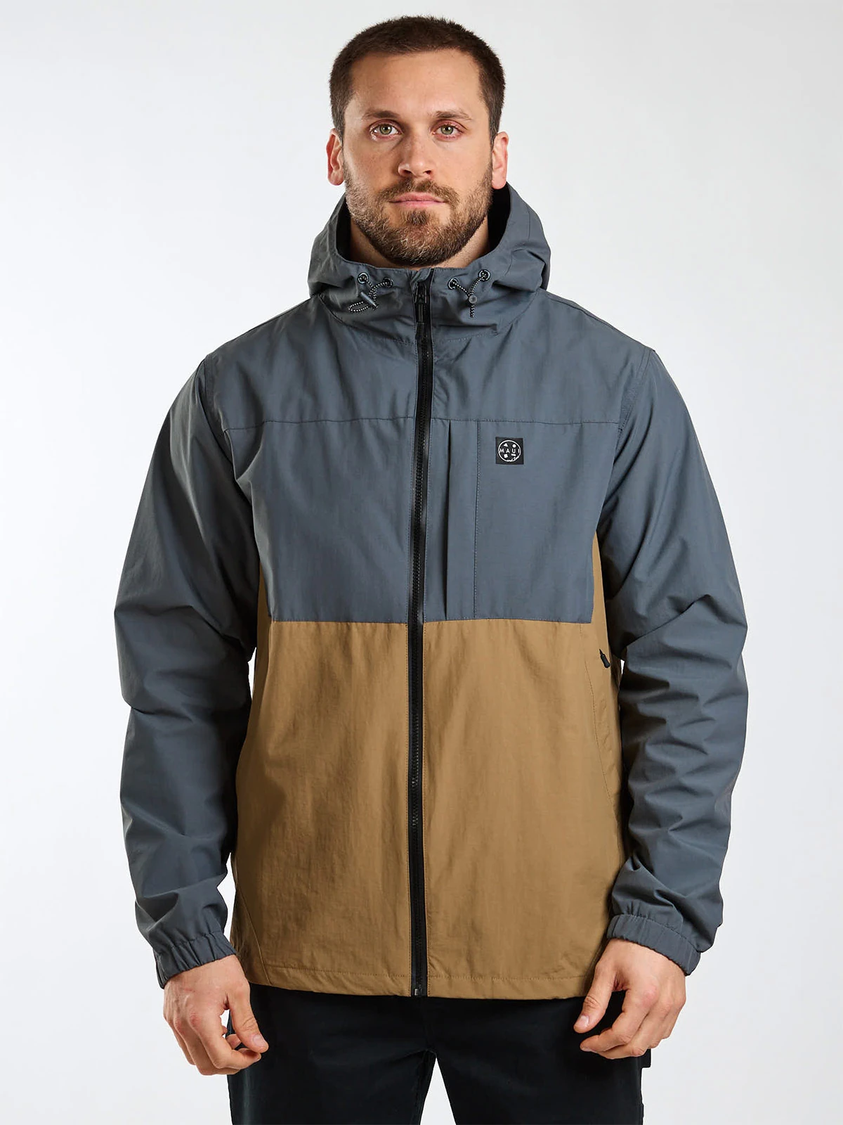 CASACA CORTAVIENTO HOMBRE MAUI AND SONS CAQUI - 1