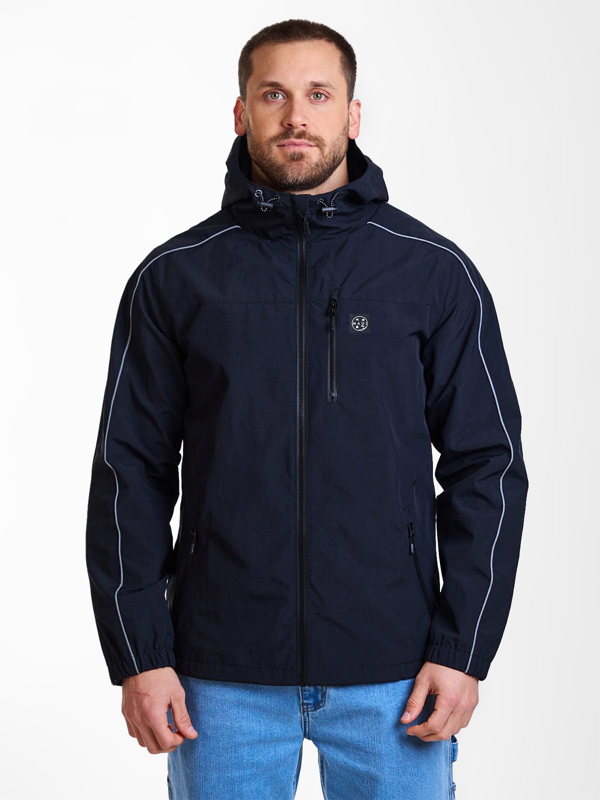 CASACA CORTAVIENTO HOMBRE MAUI AND SONS NEGRO - 1