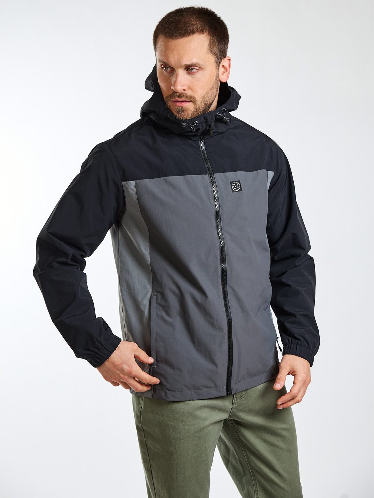 CASACA CORTAVIENTO HOMBRE MAUI AND SONS GRIS - 3
