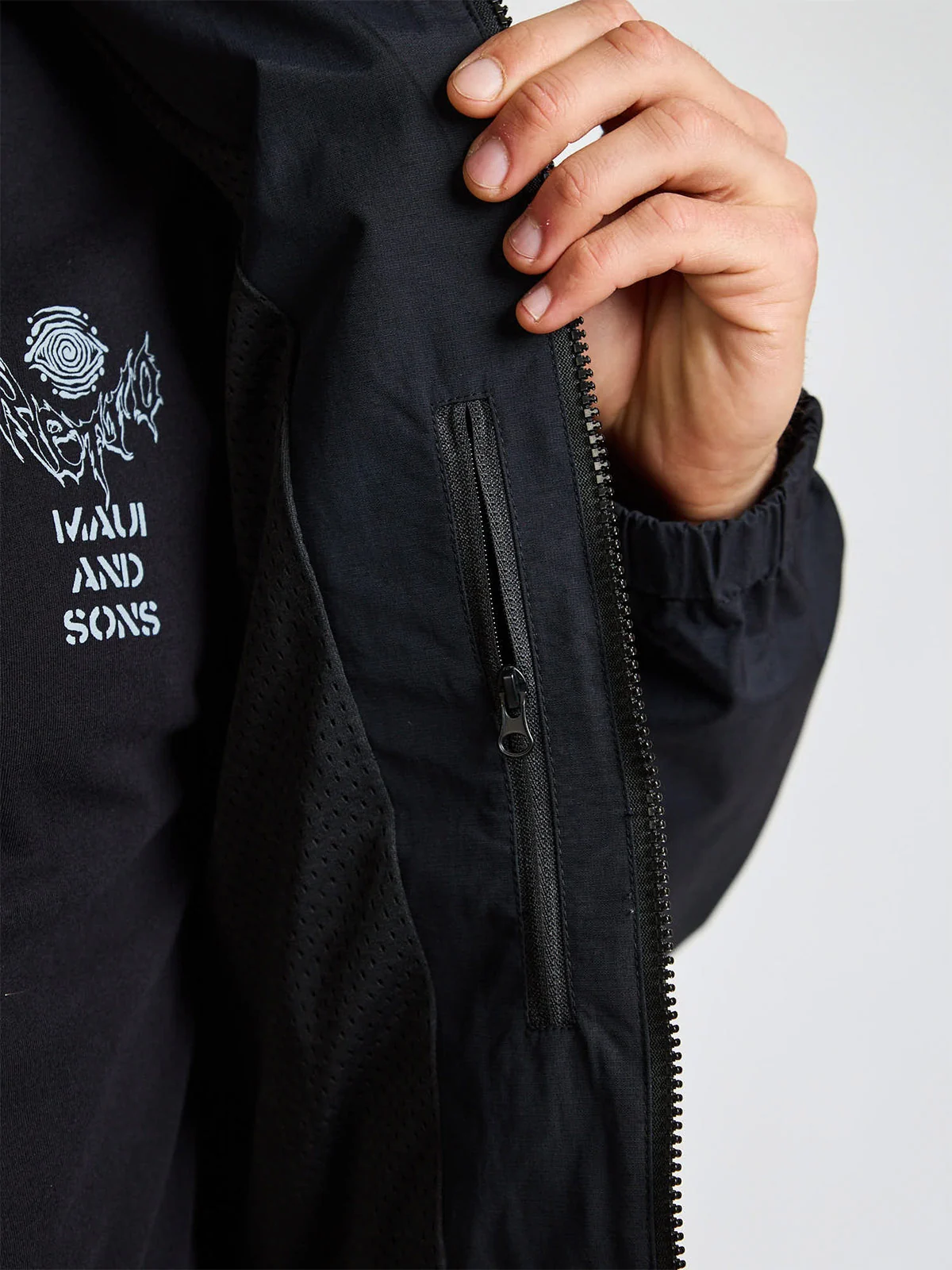 CASACA CORTAVIENTO HOMBRE MAUI AND SONS GRIS - 5