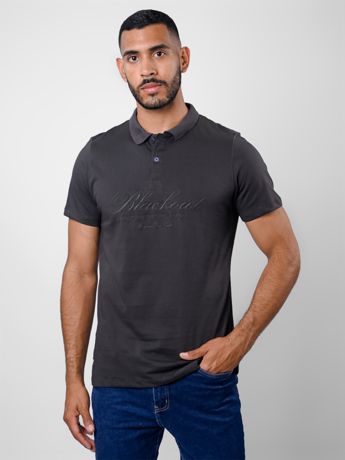 POLO MANGA CORTA HOMBRE BLACKOUT ROMA - 1