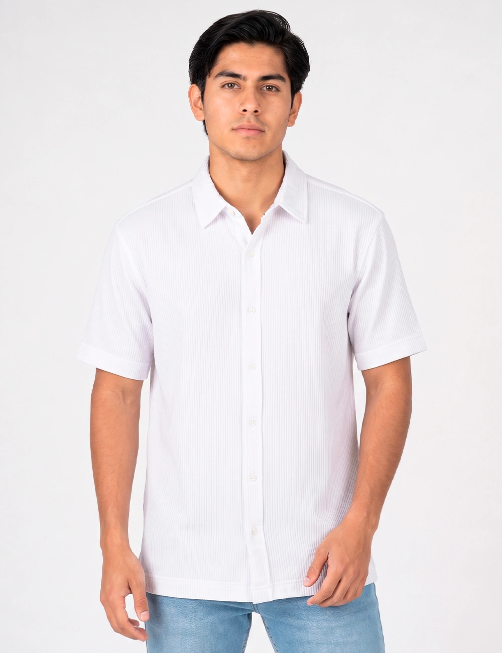 CAMISA MANGA CORTA ALGODÓN HOMBRE WOALLANCE ALEXIS - 1