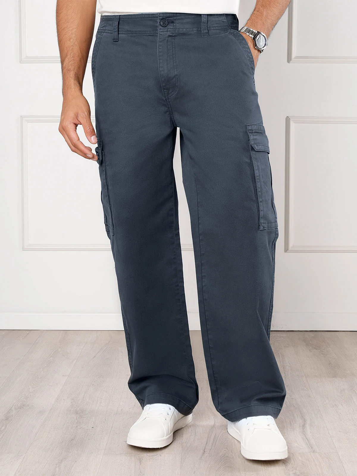 PANTALÓN BAGGY ALGODÓN HOMBRE KANSAS FRANCO - 1