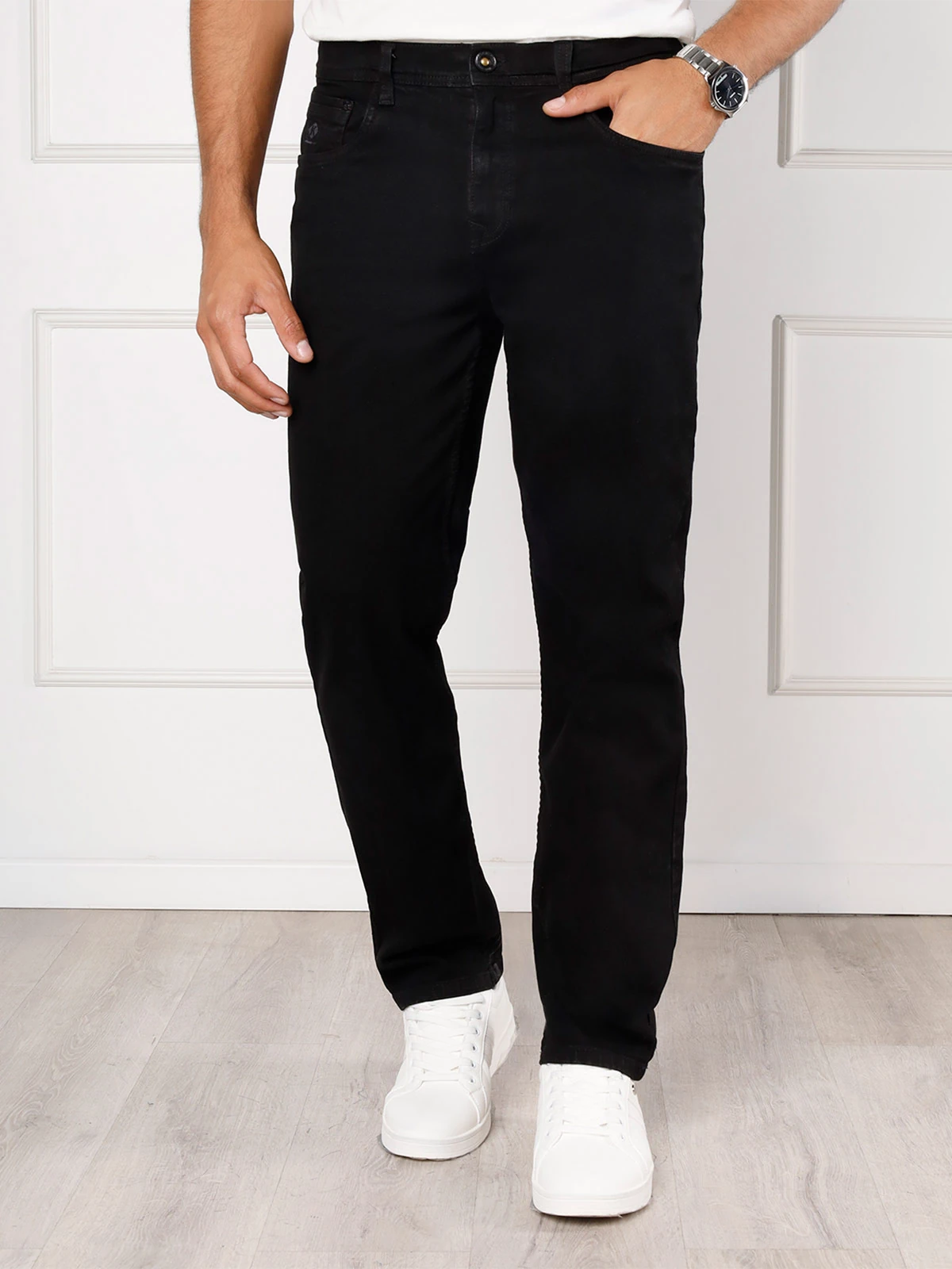 JEANS ALGODÓN REGULAR HOMBRE KANSAS NEGRO - 1