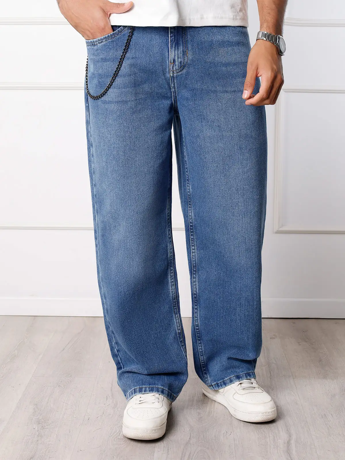 PANTALÓN BAGGY HOMBRE KANSAS CON CADENA AUSTYN - 1