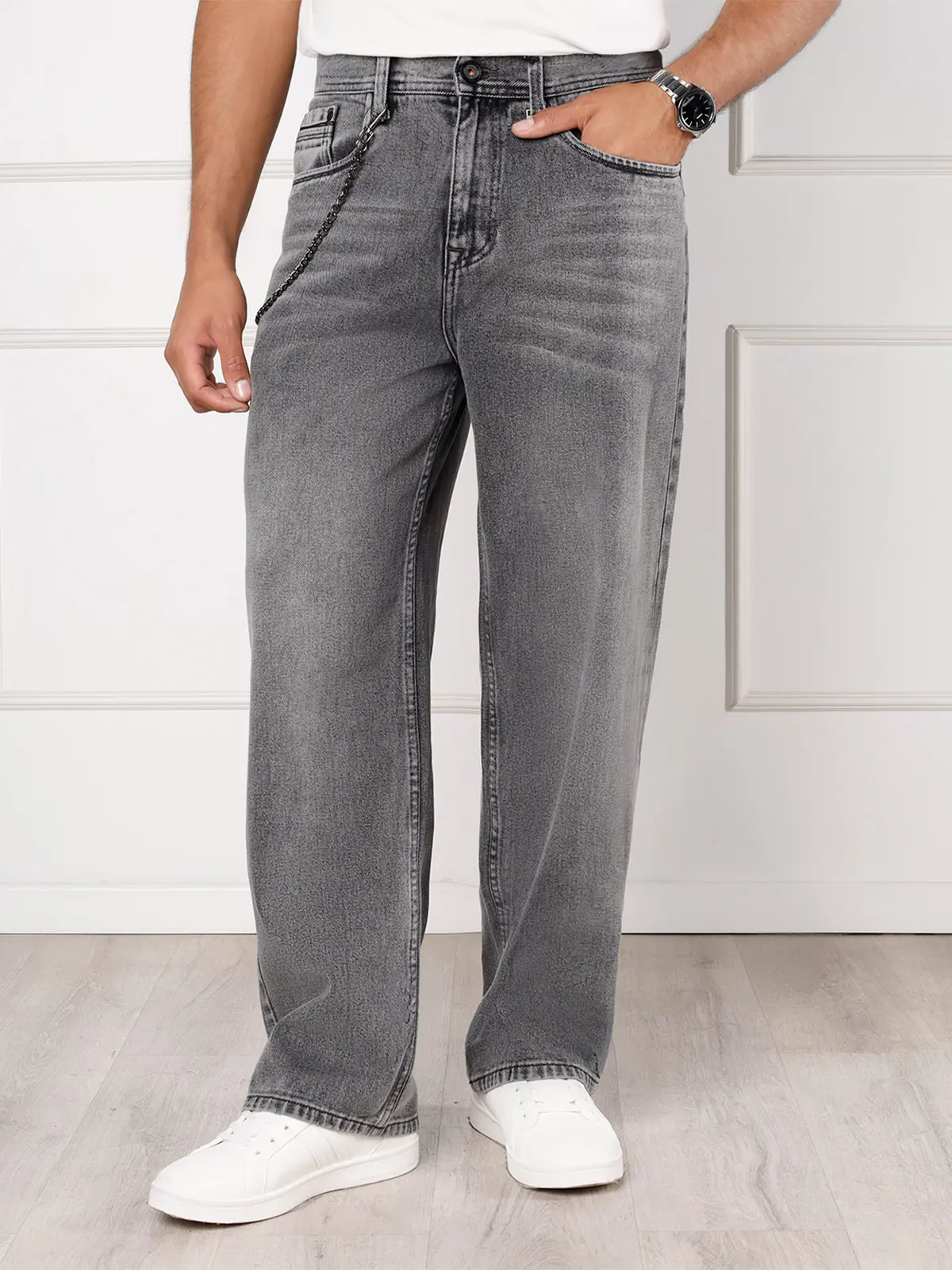 PANTALÓN BAGGY HOMBRE KANSAS CON CADENA AUSTYN - 1