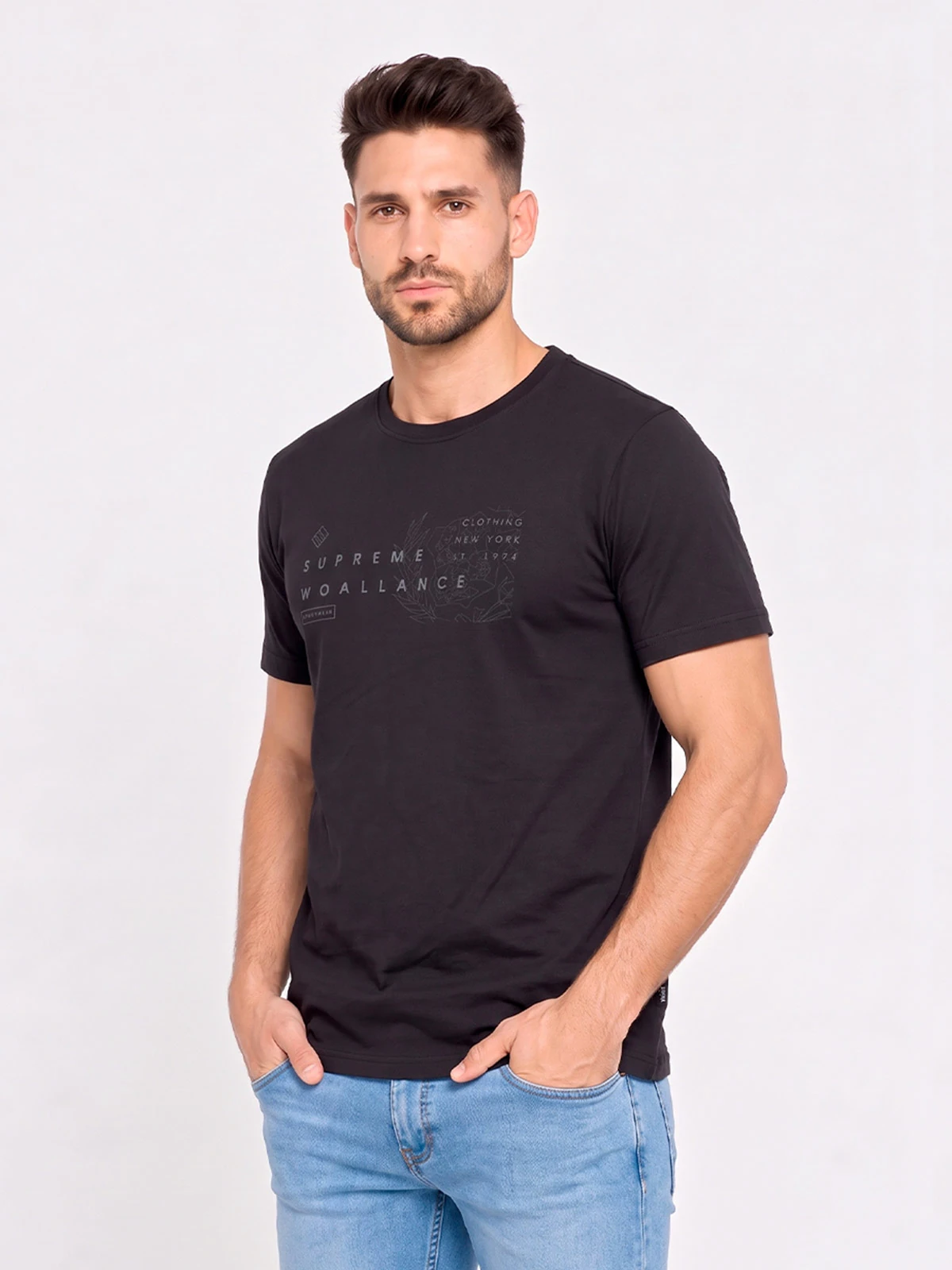 POLO MANGA CORTA ALGODÓN HOMBRE WOALLANCE CLÁSICO - 4