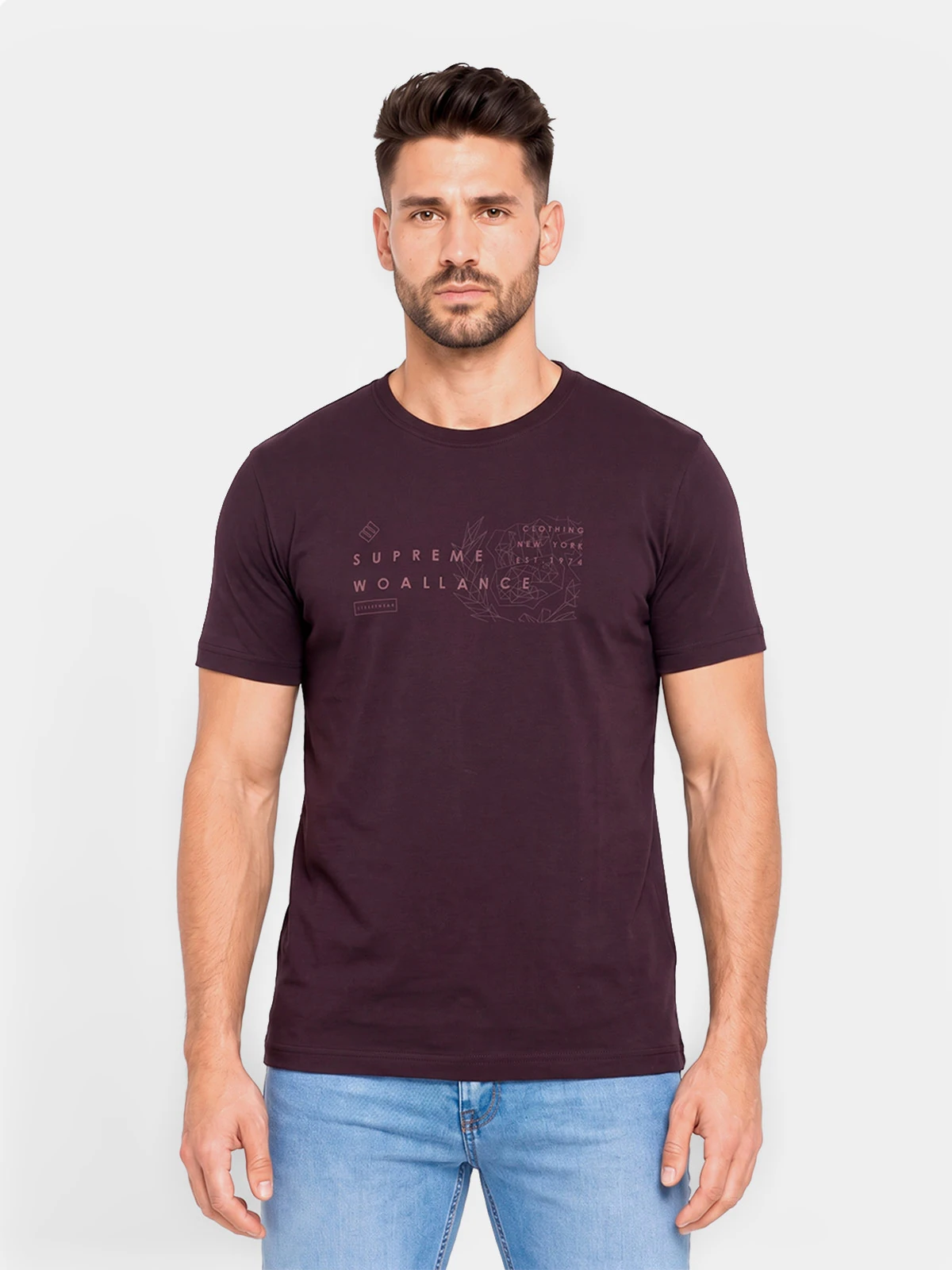 POLO MANGA CORTA ALGODÓN HOMBRE WOALLANCE CLÁSICO - 1