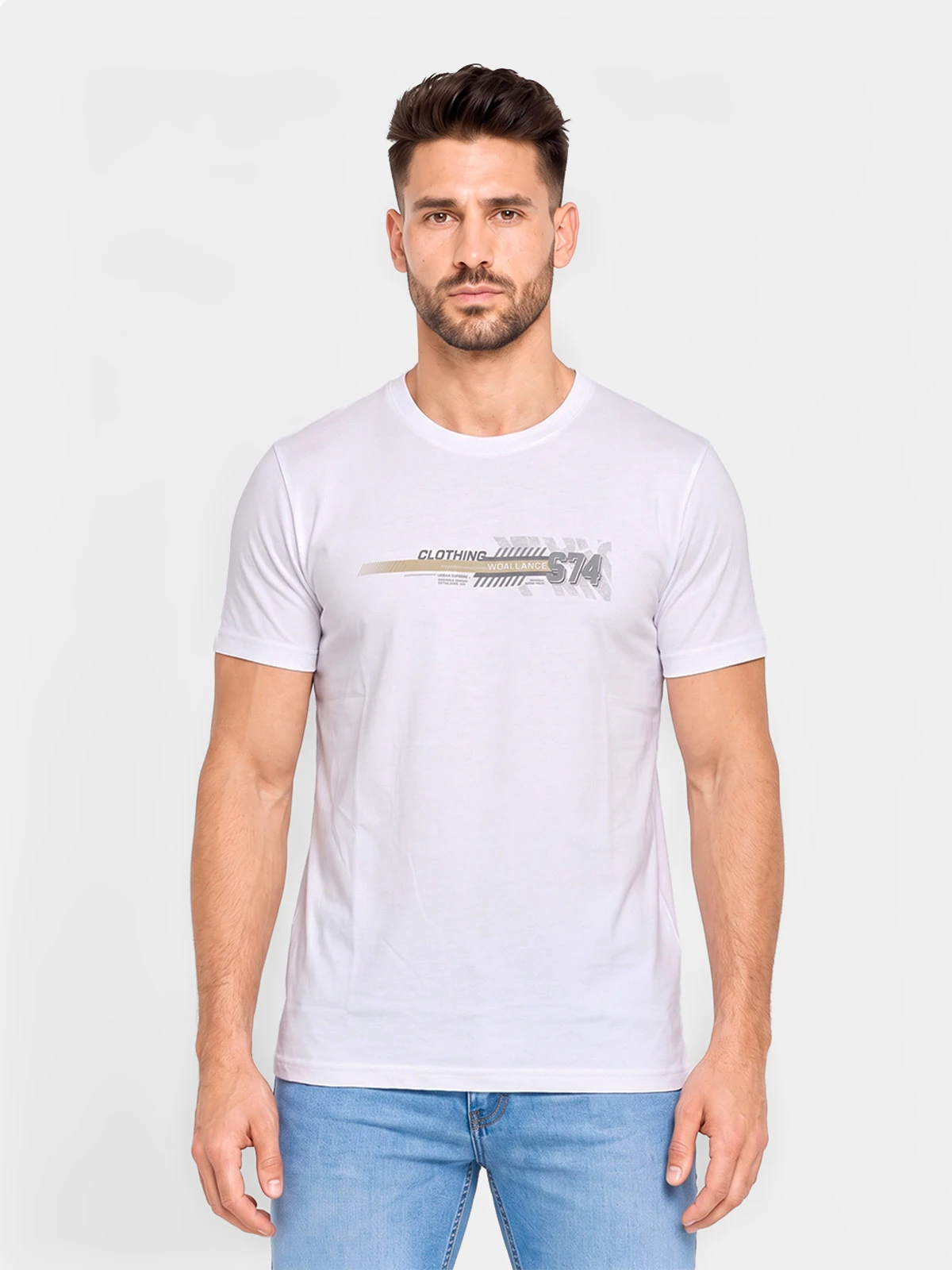 POLO MANGA CORTA ALGODÓN HOMBRE WOALLANCE CLÁSICO - 1