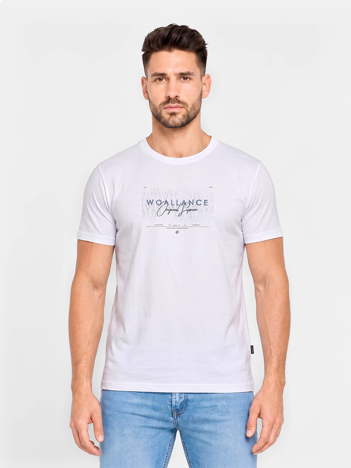 POLO MANGA CORTA ALGODÓN HOMBRE WOALLANCE CLÁSICO - 1