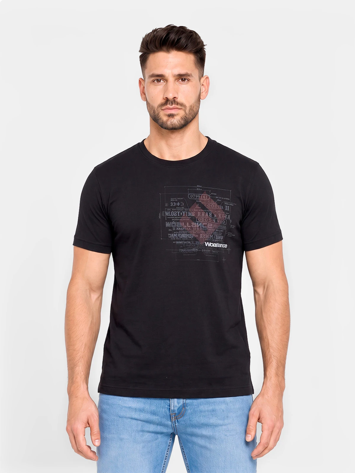 POLO MANGA CORTA ALGODÓN HOMBRE WOALLANCE CLÁSICO - 1