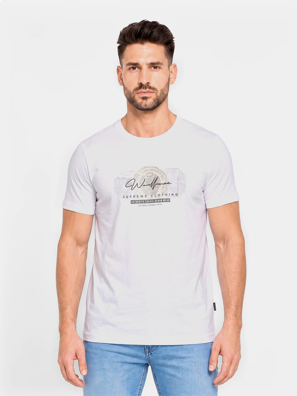 POLO MANGA CORTA ALGODÓN HOMBRE WOALLANCE CLÁSICO - 1