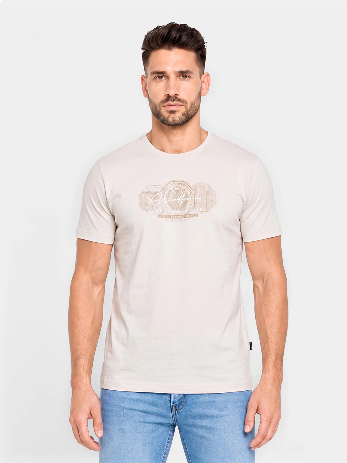 POLO MANGA CORTA ALGODÓN HOMBRE WOALLANCE CLÁSICO - 1