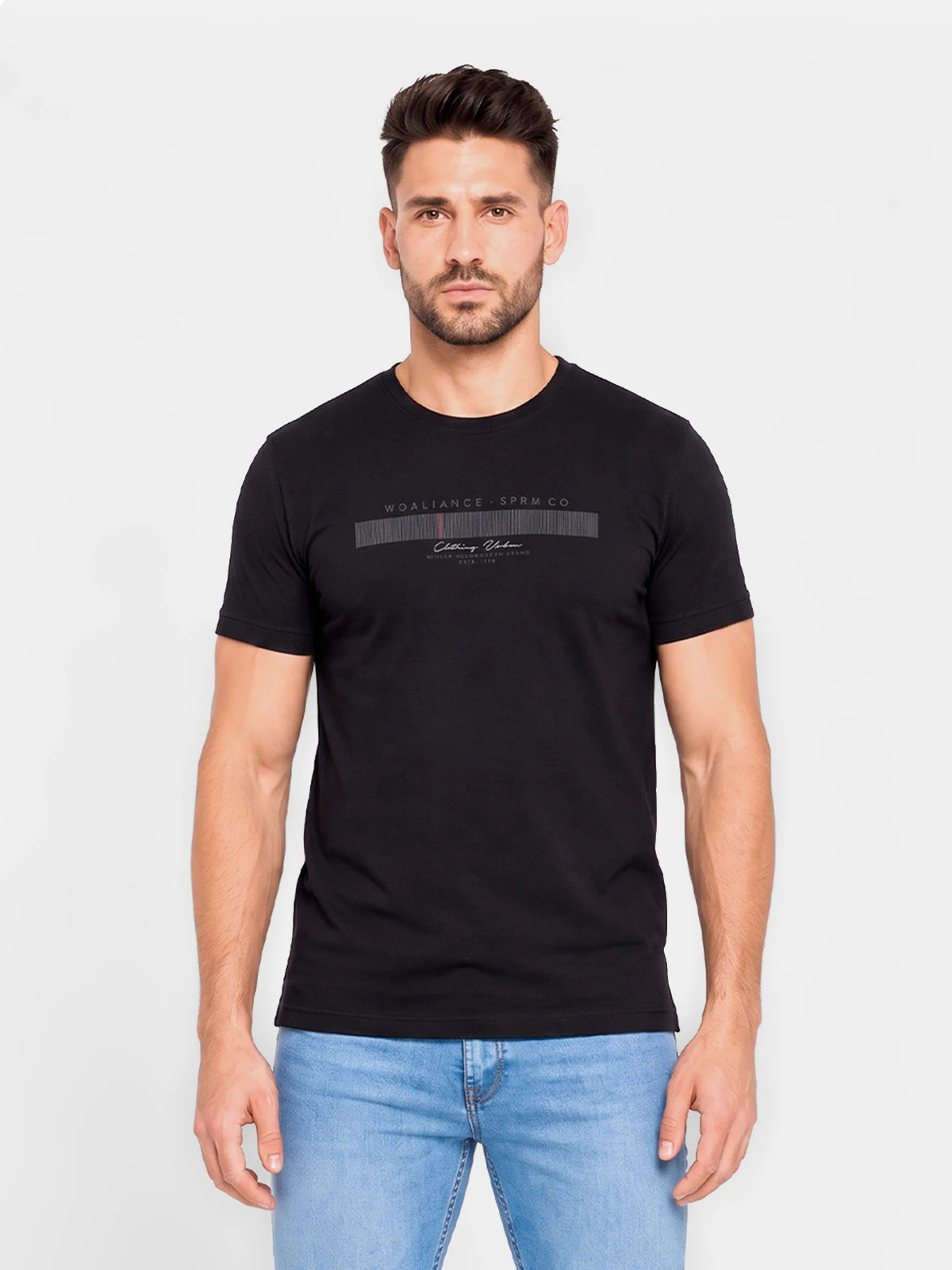 POLO MANGA CORTA ALGODÓN HOMBRE WOALLANCE CLÁSICO - 1