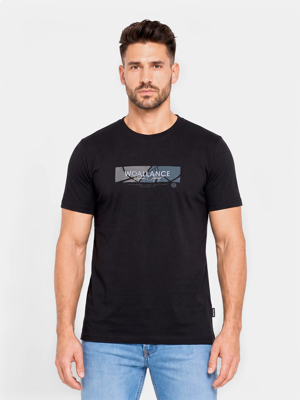 POLO MANGA CORTA ALGODÓN HOMBRE WOALLANCE CLÁSICO - 1