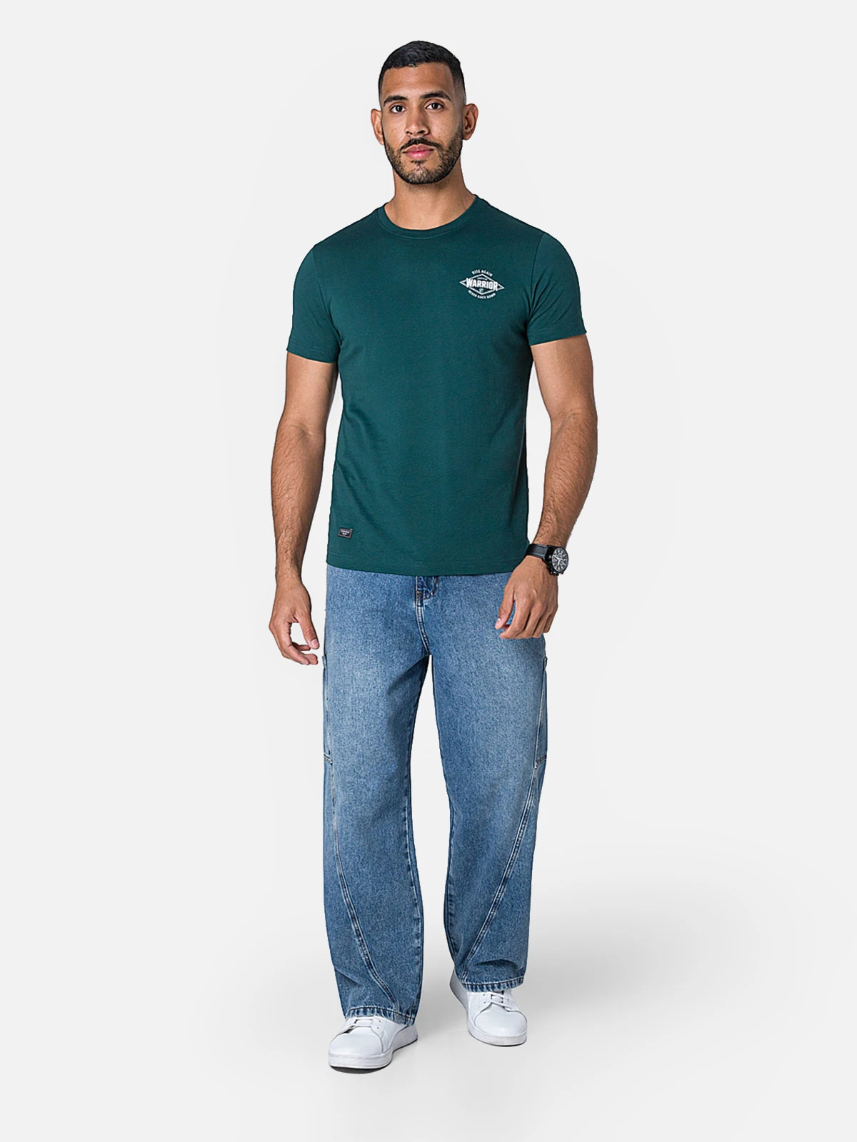 JEANS DENIM BAGGY CARGO HOMBRE PIONIER - 1