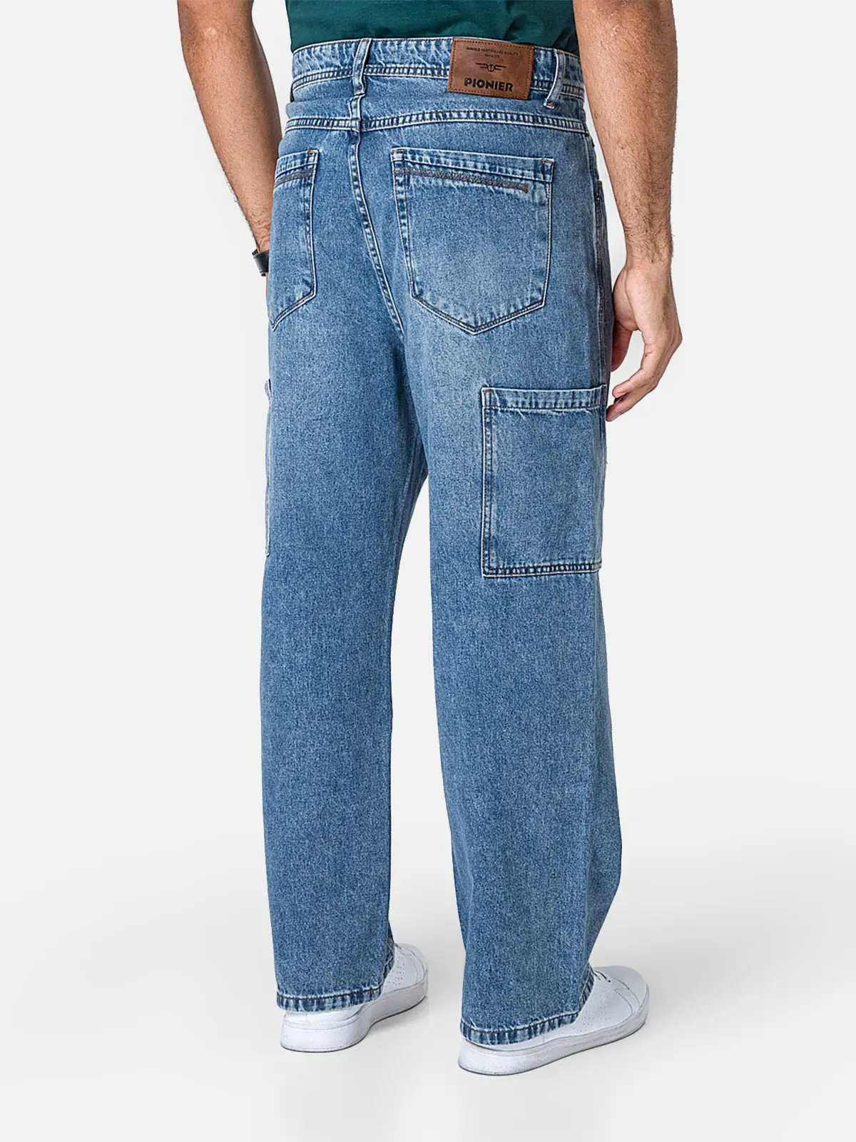 JEANS DENIM BAGGY CARGO HOMBRE PIONIER - 3
