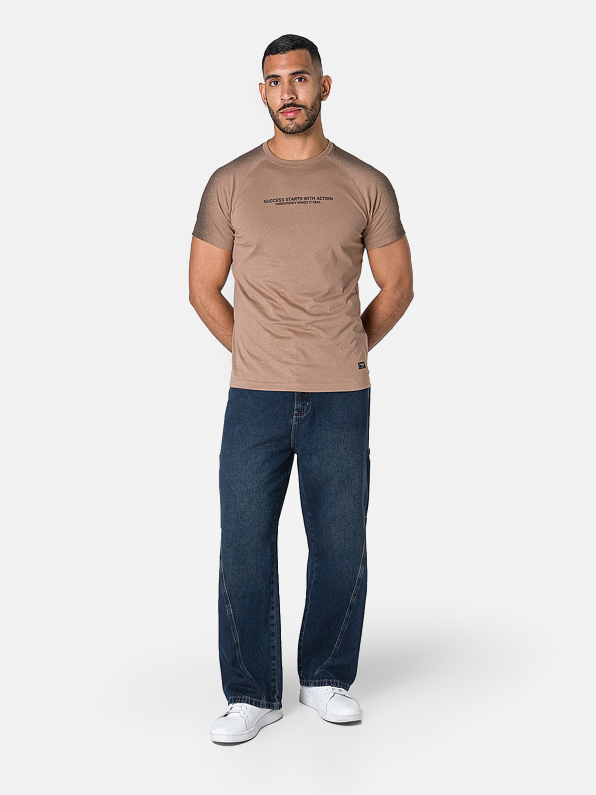 JEANS DENIM BAGGY CARGO HOMBRE PIONIER - 1