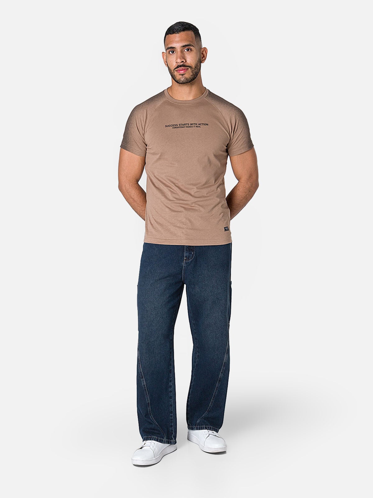 JEANS DENIM BAGGY CARGO HOMBRE PIONIER - 1