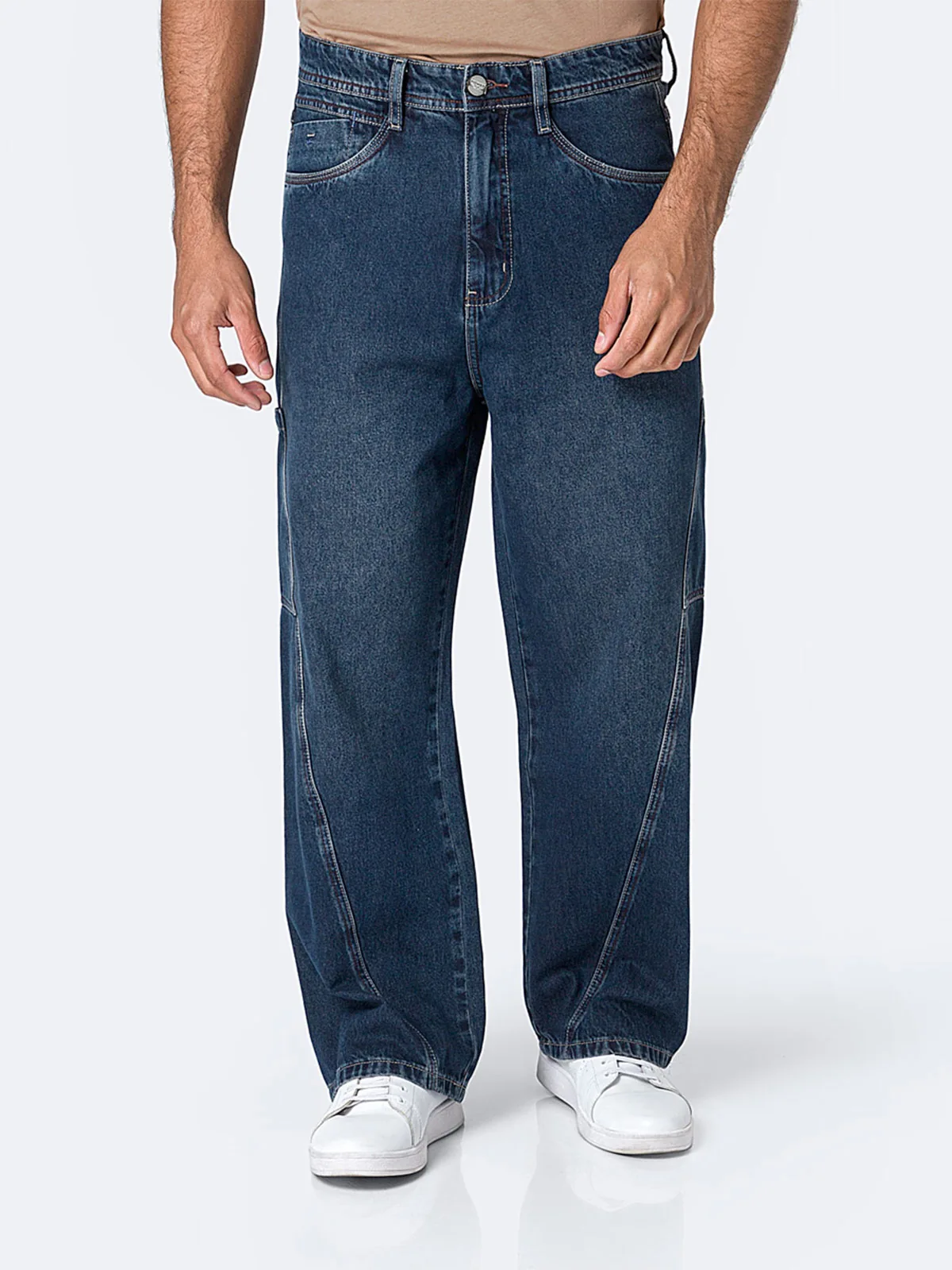 JEANS DENIM BAGGY CARGO HOMBRE PIONIER - 2
