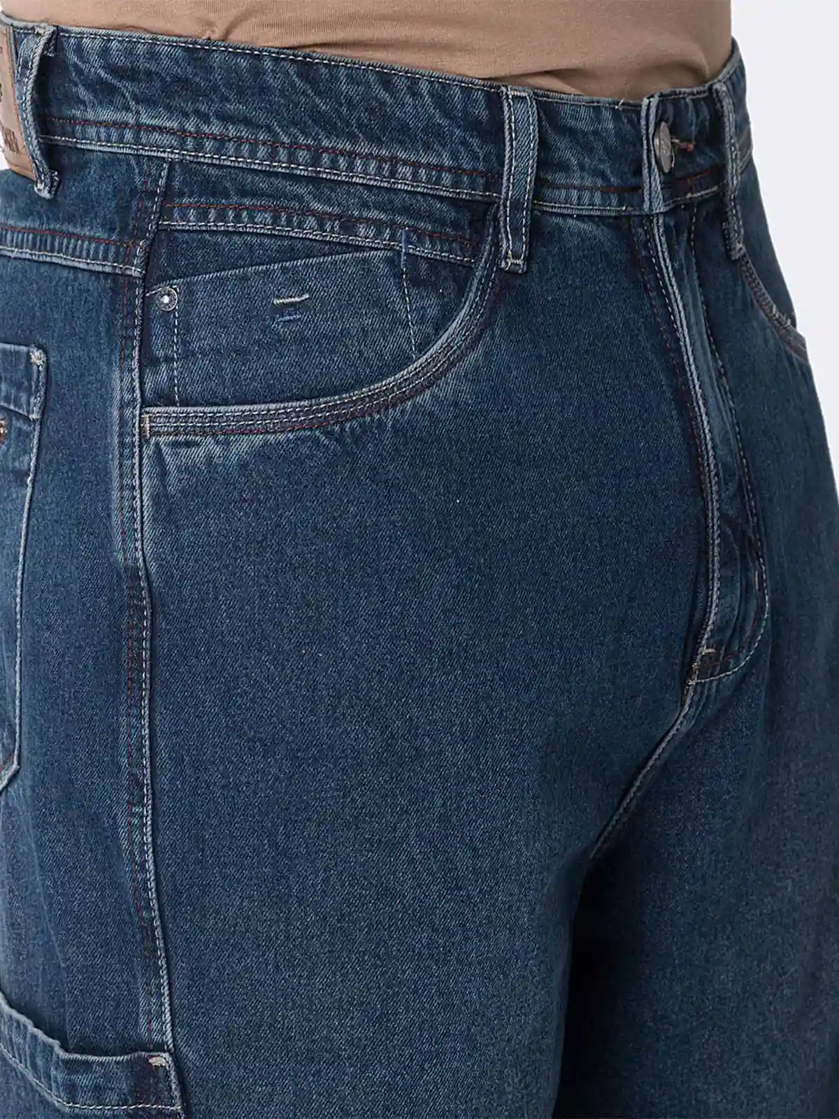 JEANS DENIM BAGGY CARGO HOMBRE PIONIER - 4