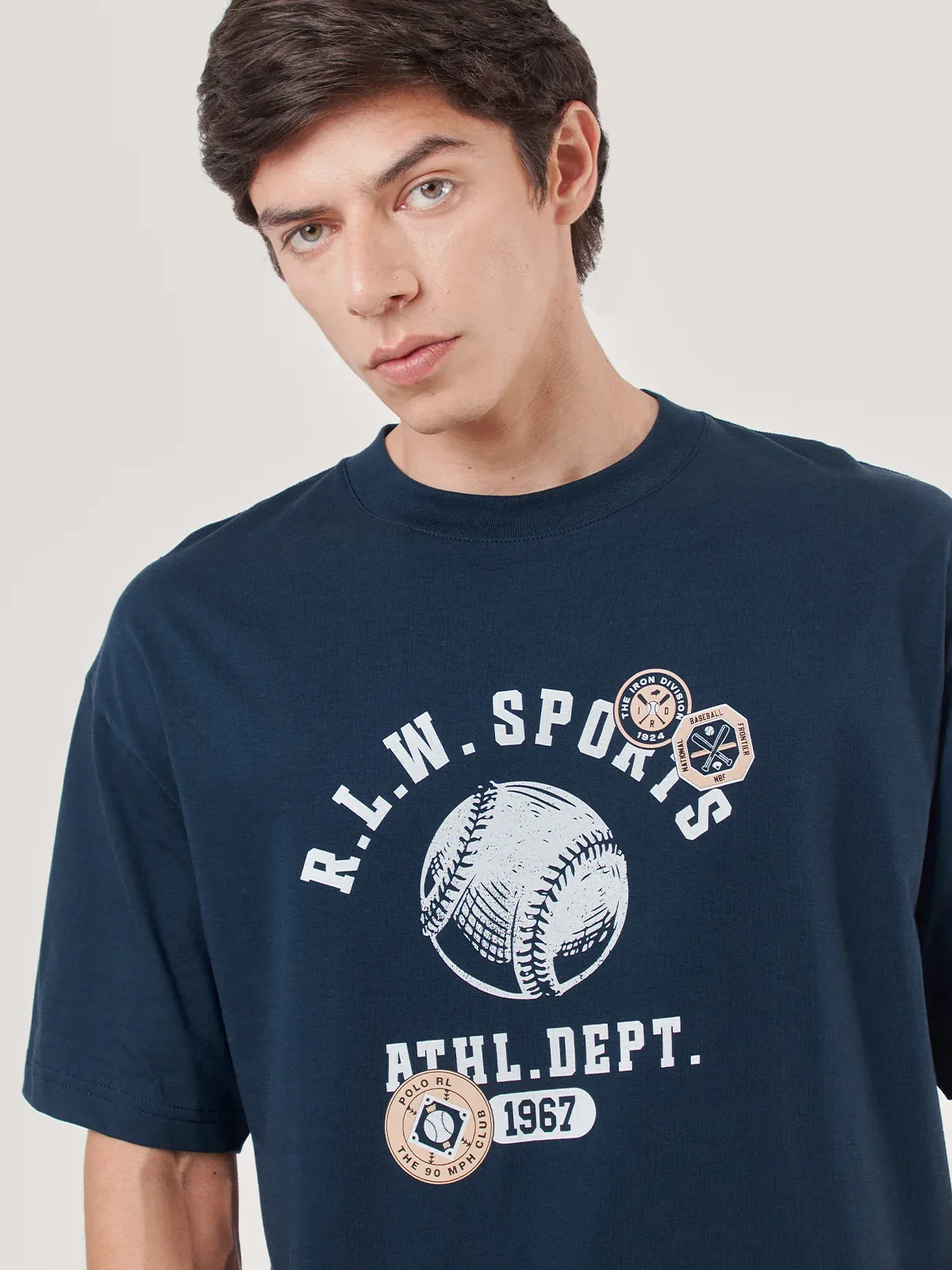 POLOS MANGA CORTA ALGODÓN HOMBRE ROBERT LEWIS AZUL MARINO - 3