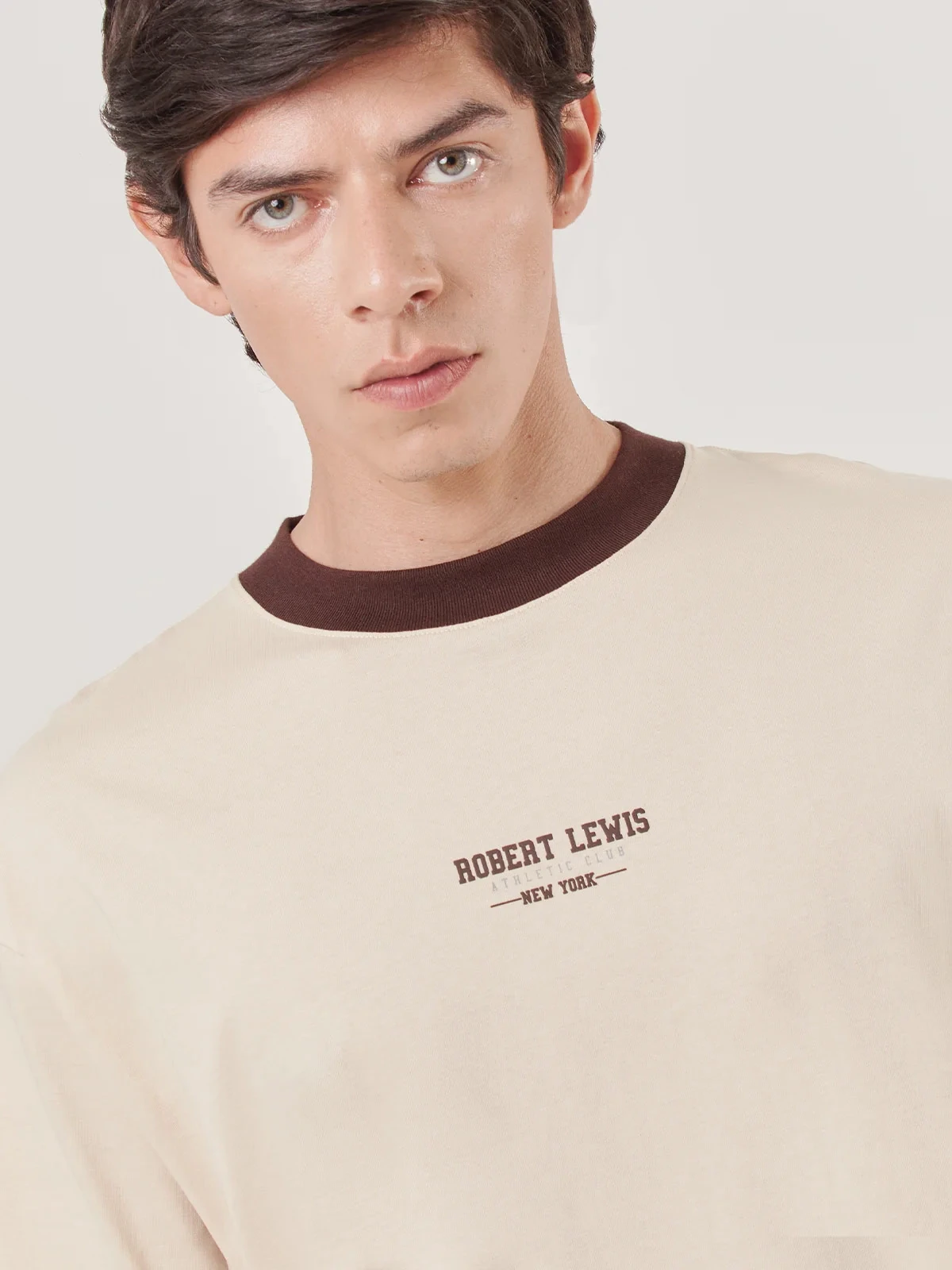 POLOS MANGA CORTA HOMBRE ROBERT LEWIS BEIGE - 4