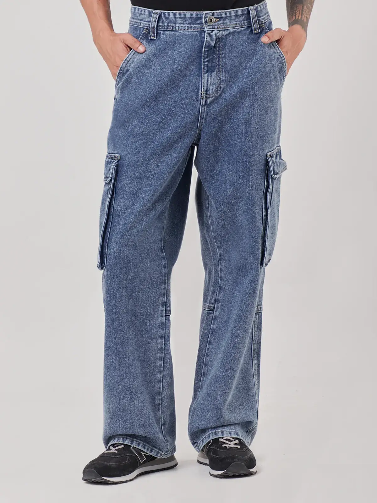 JEANS ALGODÓN CARGO HOMBRE BARBADOS - 1