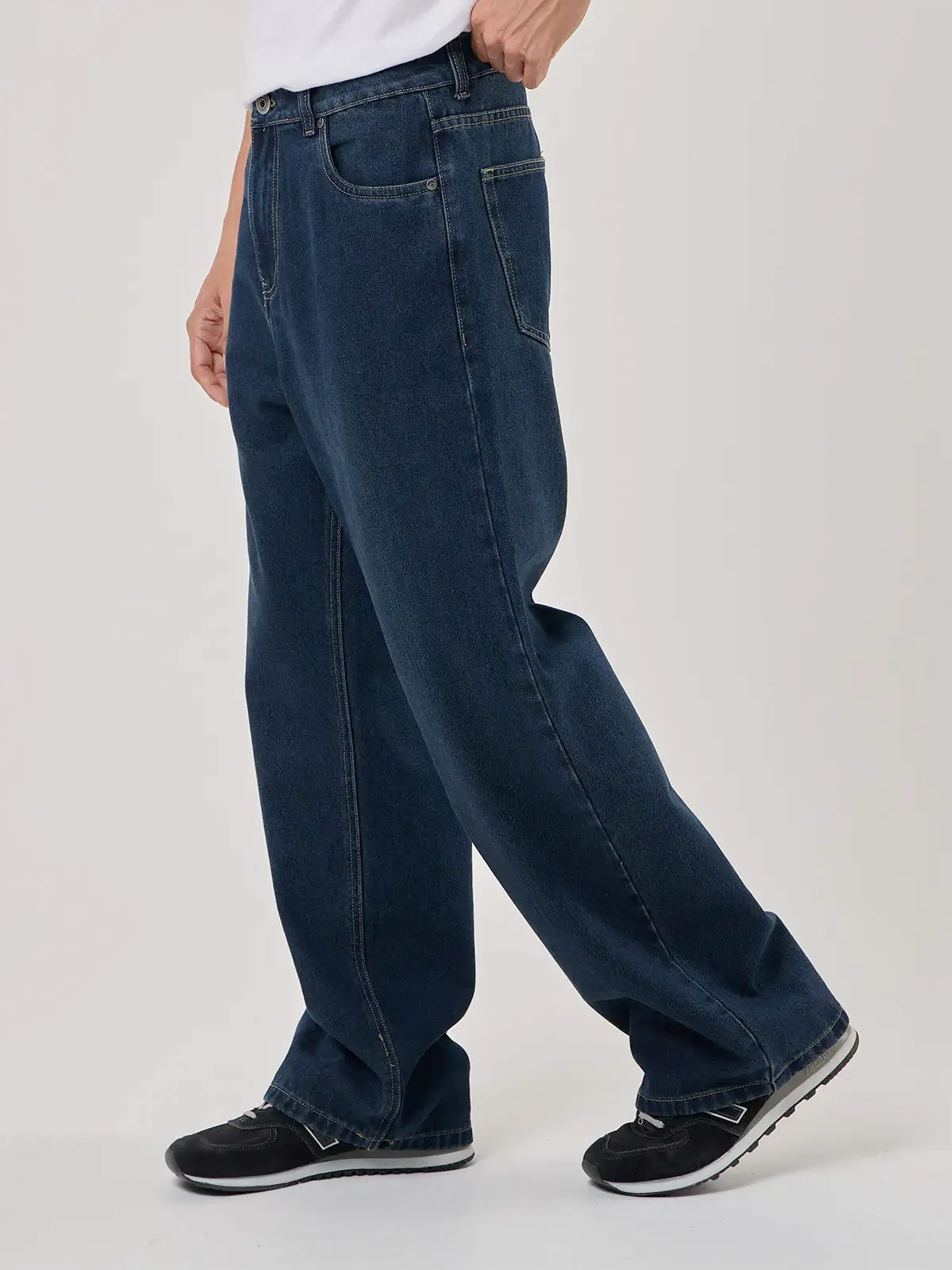 JEANS ALGODÓN BAGGY HOMBRE BARBADOS AZUL - 2