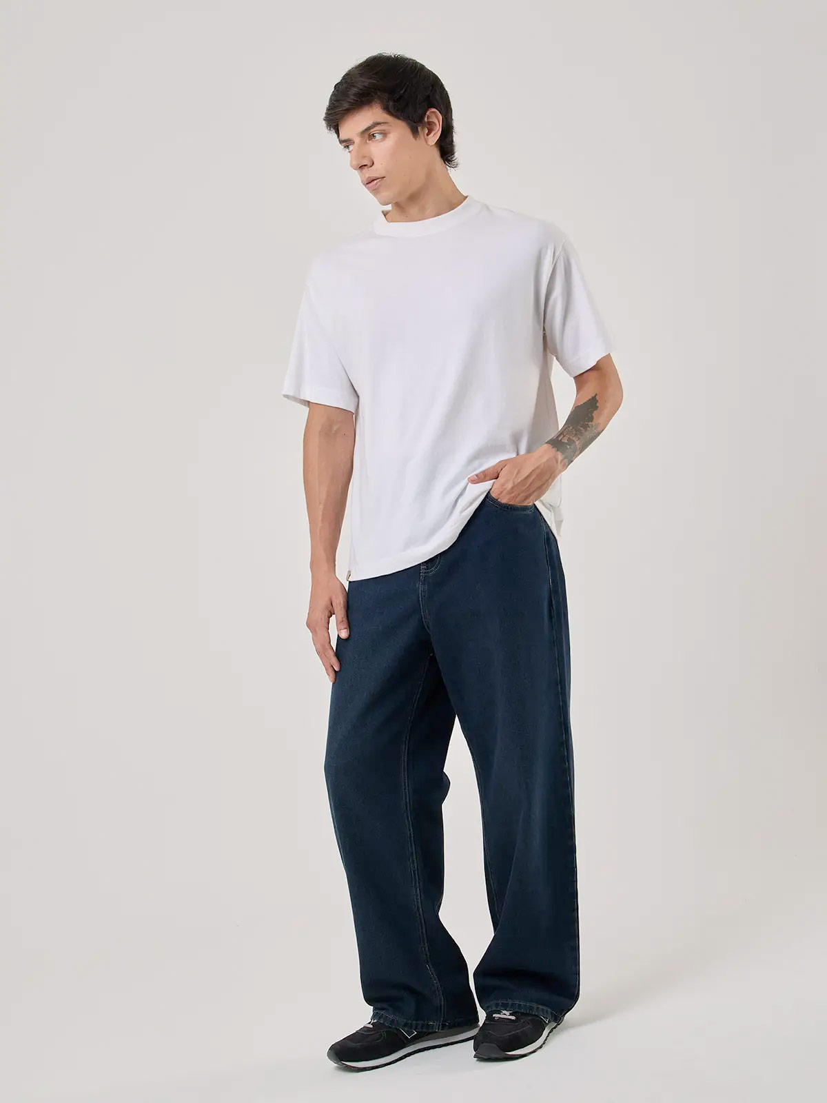 JEANS ALGODÓN BAGGY HOMBRE BARBADOS AZUL - 5
