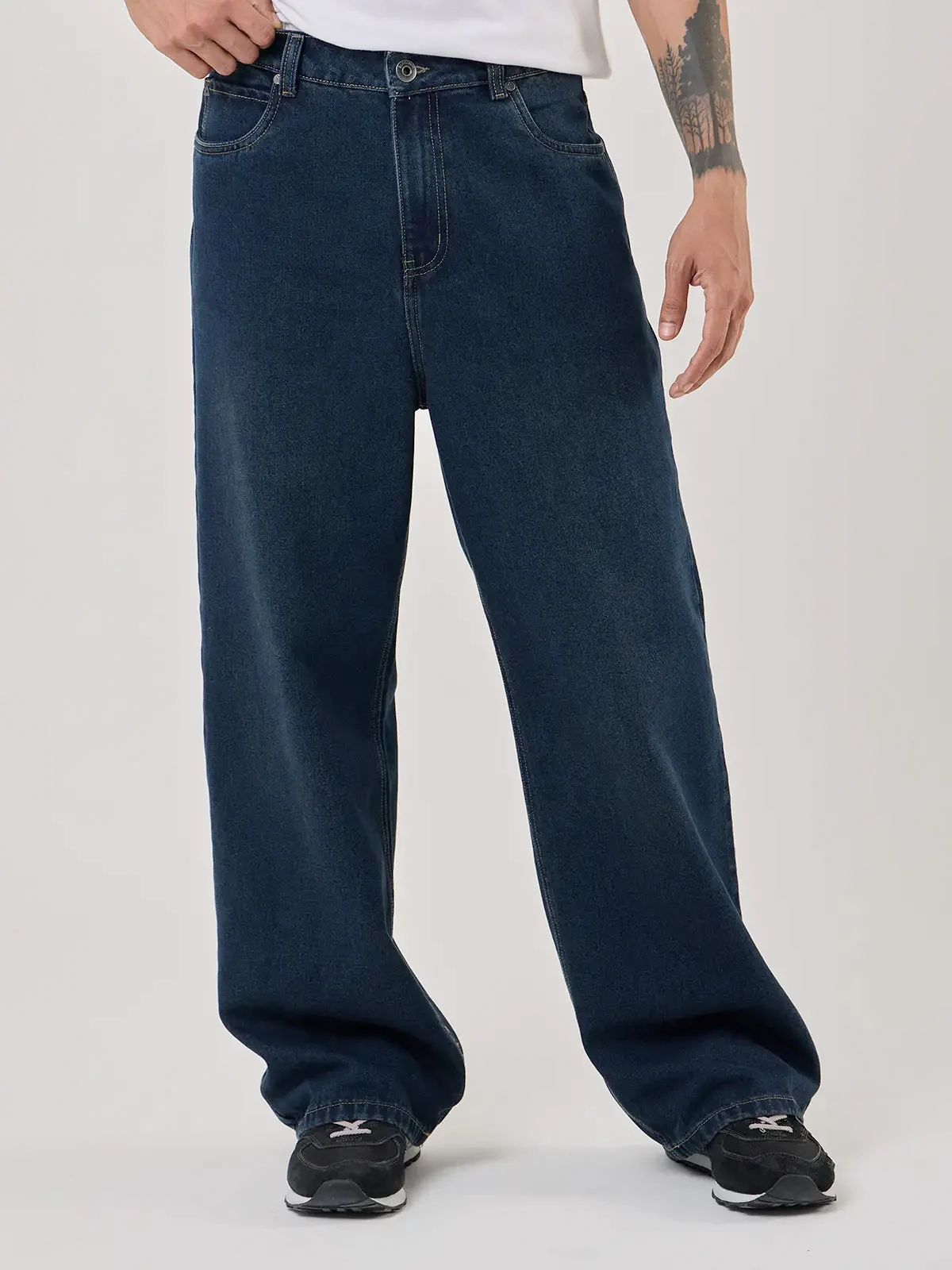JEANS ALGODÓN BAGGY HOMBRE BARBADOS AZUL - 1