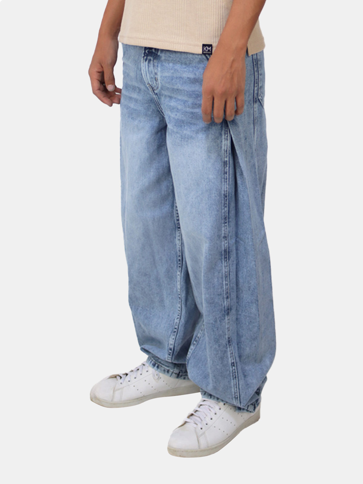 JEANS ALGODÓN WIDELEG HOMBRE KAYRA MAN CELESTE - 3