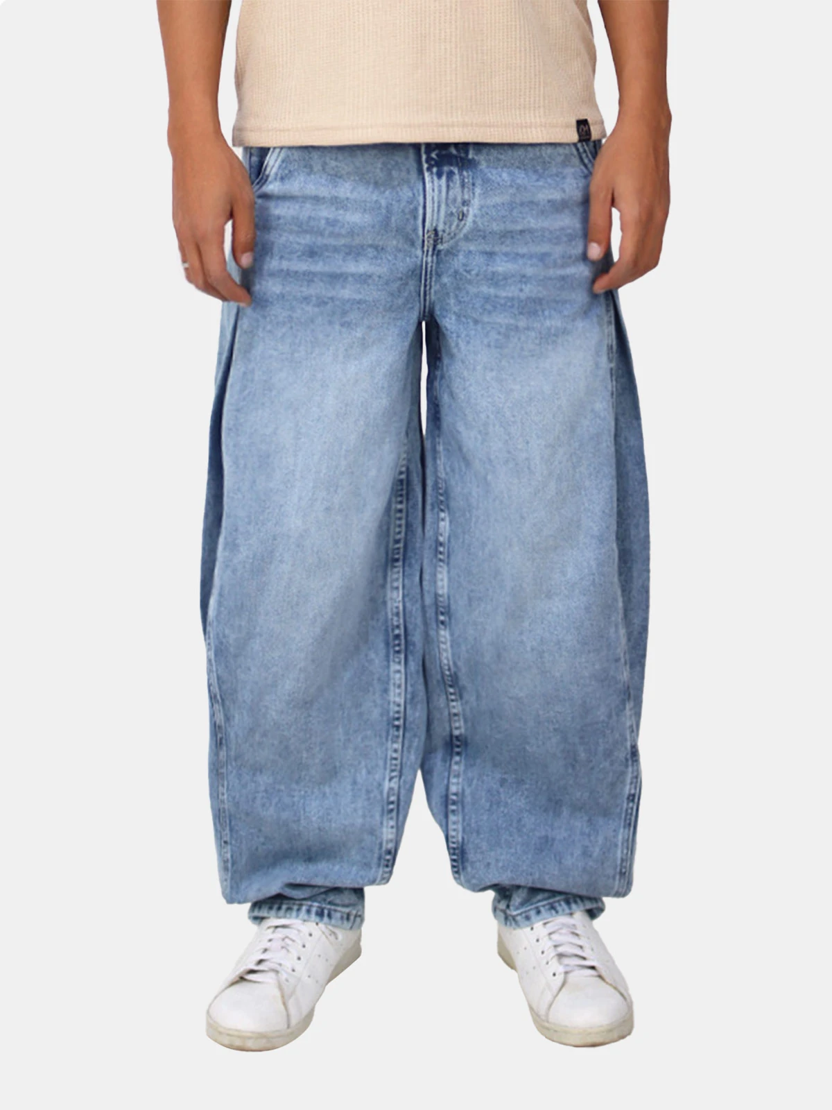 JEANS ALGODÓN WIDELEG HOMBRE KAYRA MAN CELESTE - 1