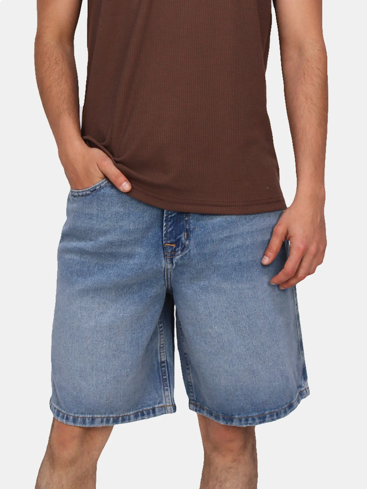 SHORT ALGODÓN REGULAR HOMBRE KAYRA MAN CELESTE - 1