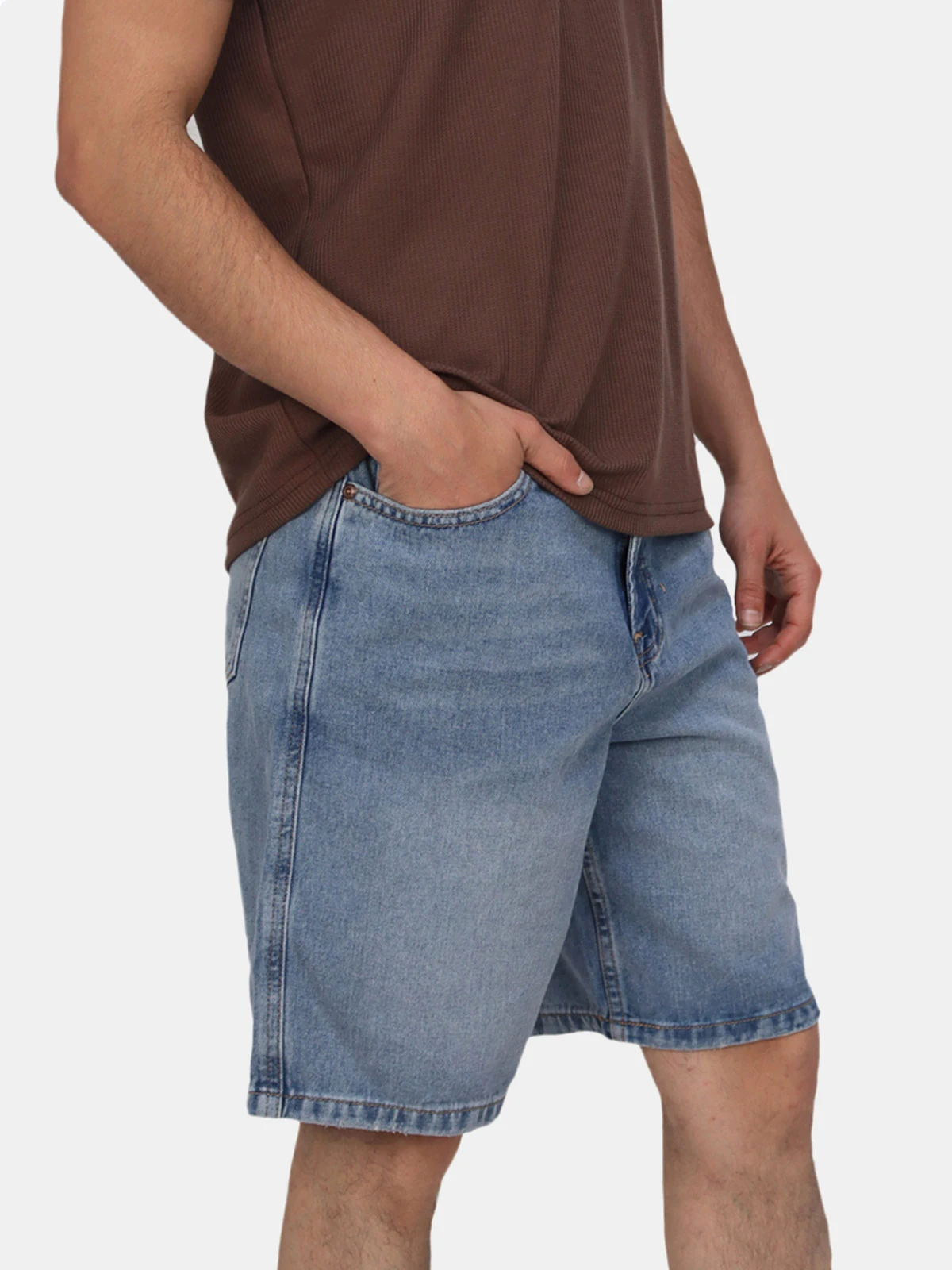 SHORT ALGODÓN REGULAR HOMBRE KAYRA MAN CELESTE - 3