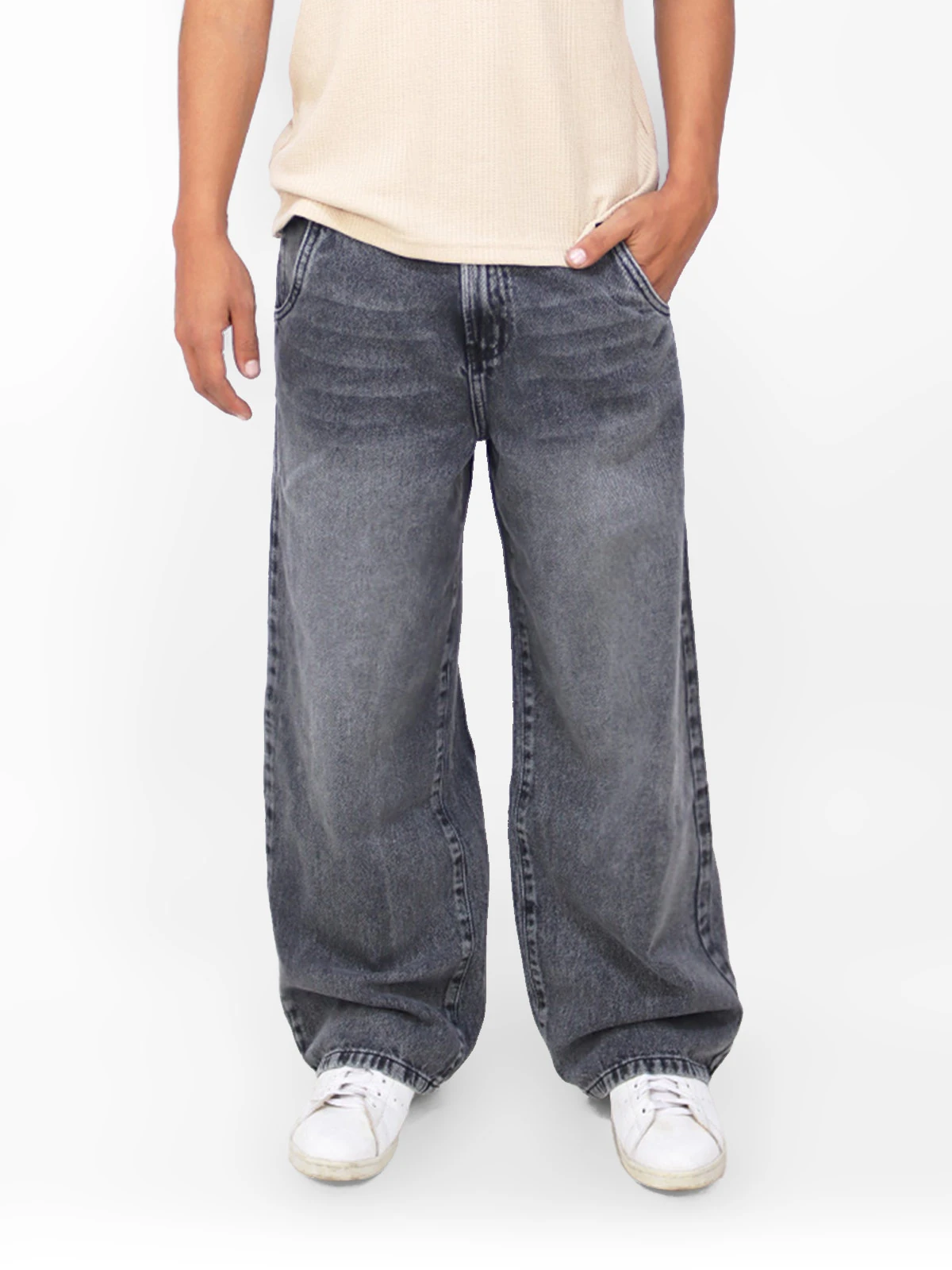 JEANS ALGODÓN WIDE LEG HOMBRE KAYRA MAN - 1