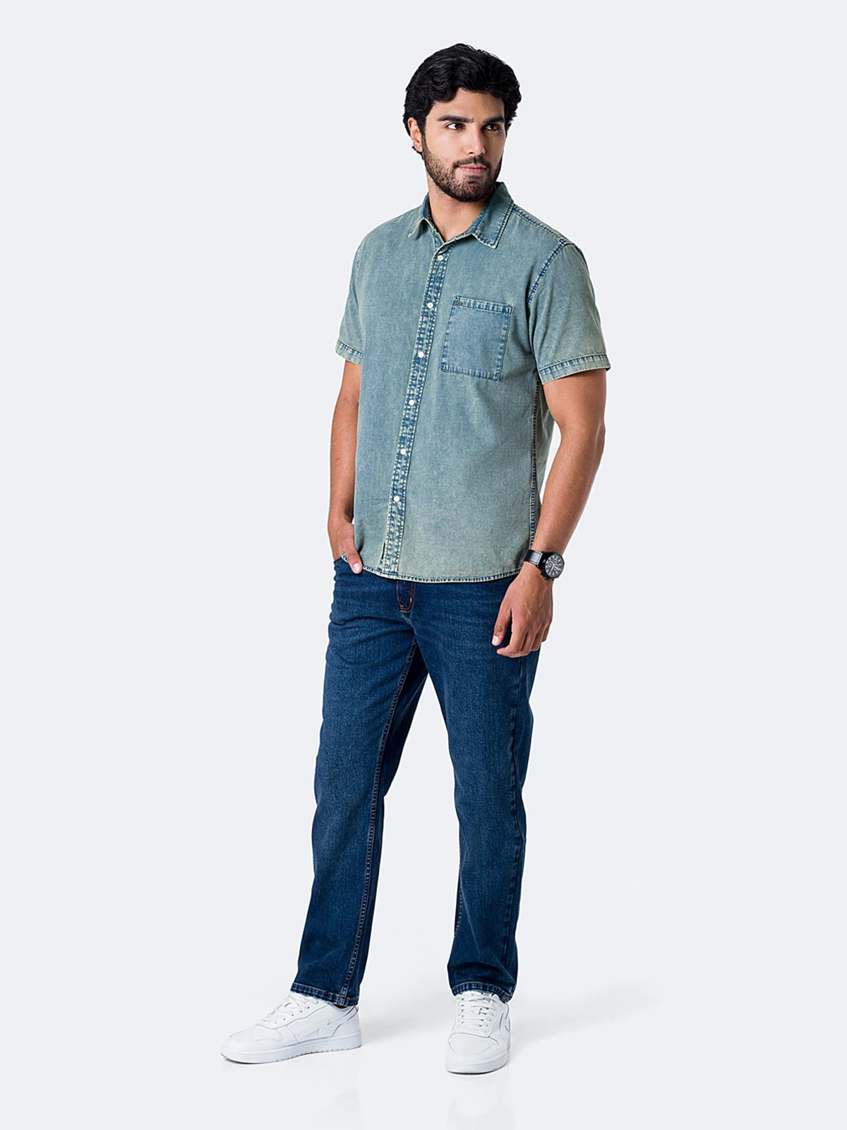 CAMISA MANGA CORTA REGULAR FIT HOMBRE PIONIER ZANTOS - 4