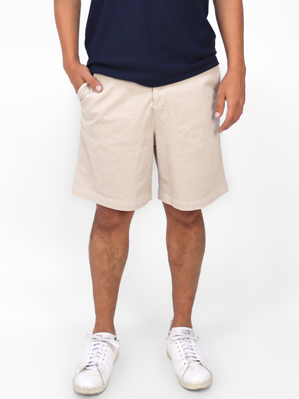 BERMUDA ALGODÓN CHINO HOMBRE KAYRA MAN BEIGE - 1