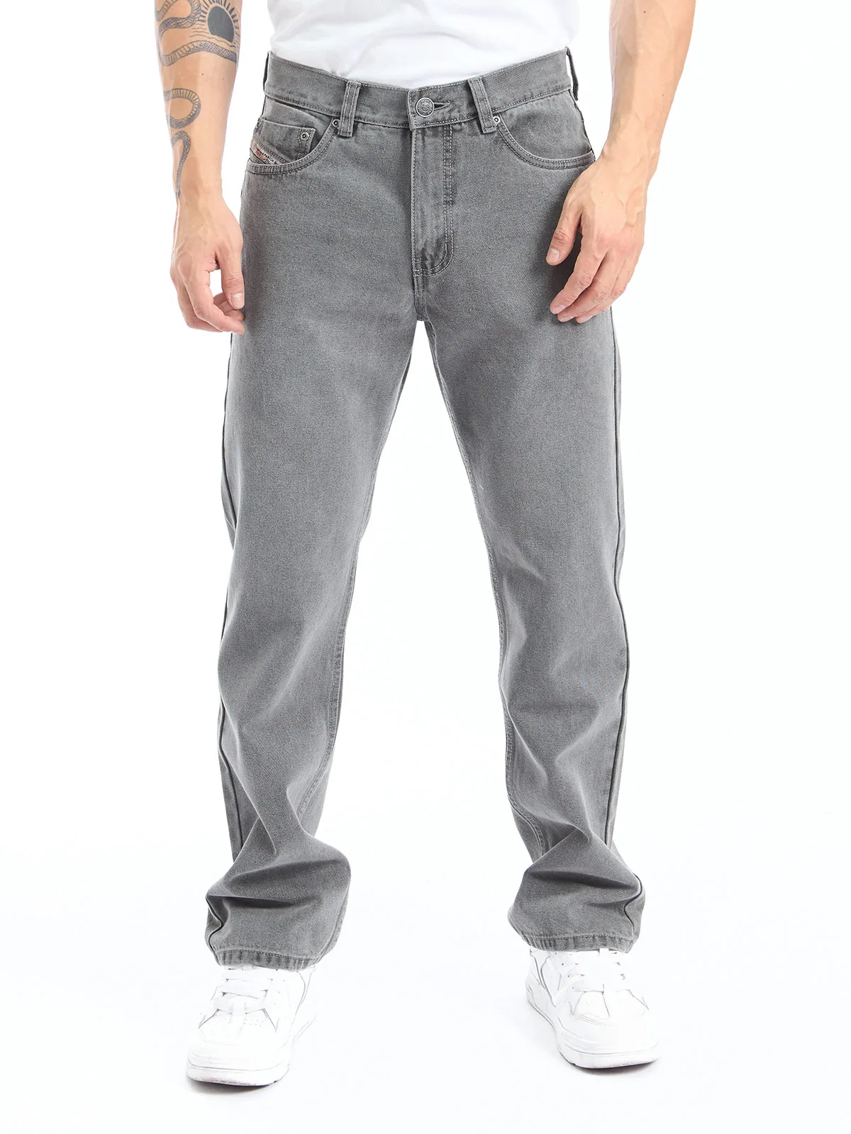 JEANS ALGODÓN RECTO HOMBRE PARADA 111 GRIS FRANCO - 1