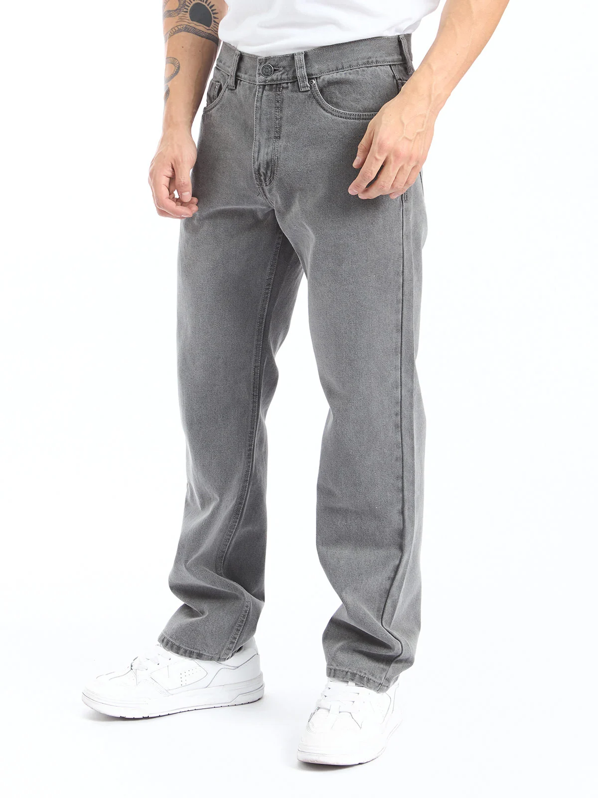 JEANS ALGODÓN RECTO HOMBRE PARADA 111 GRIS FRANCO - 3