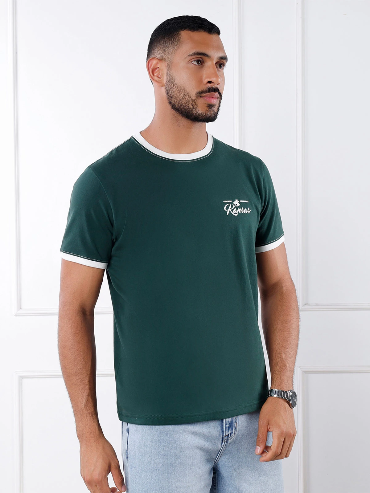 POLO MANGA CORTA ALGODÓN HOMBRE KANSAS MILAN - 3