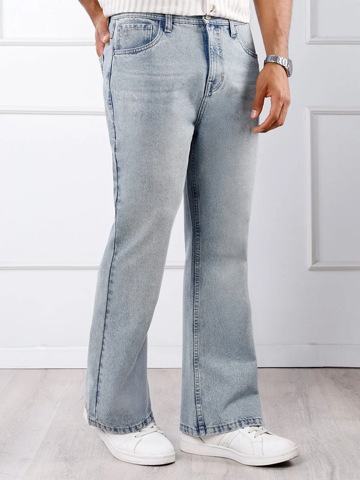 JEANS FLARE SLIM HOMBRE KANSAS BRANT - 3