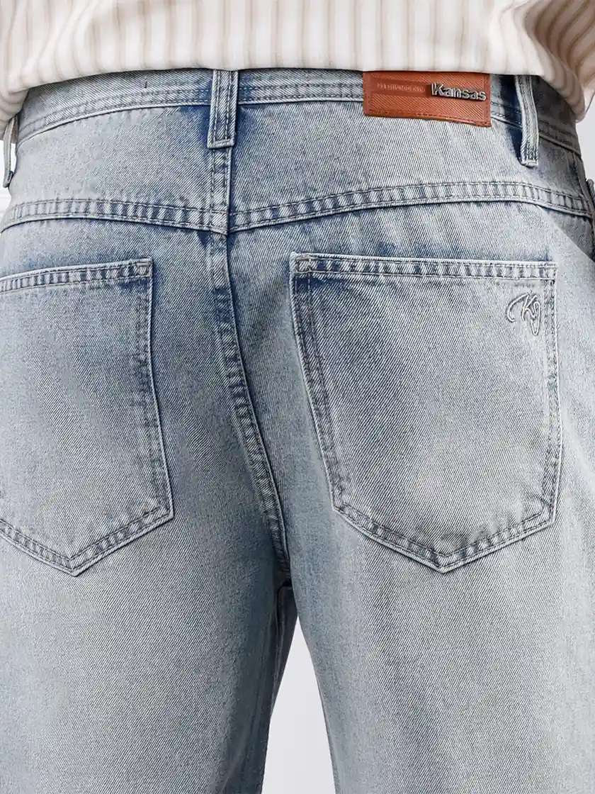 JEANS FLARE SLIM HOMBRE KANSAS BRANT - 4