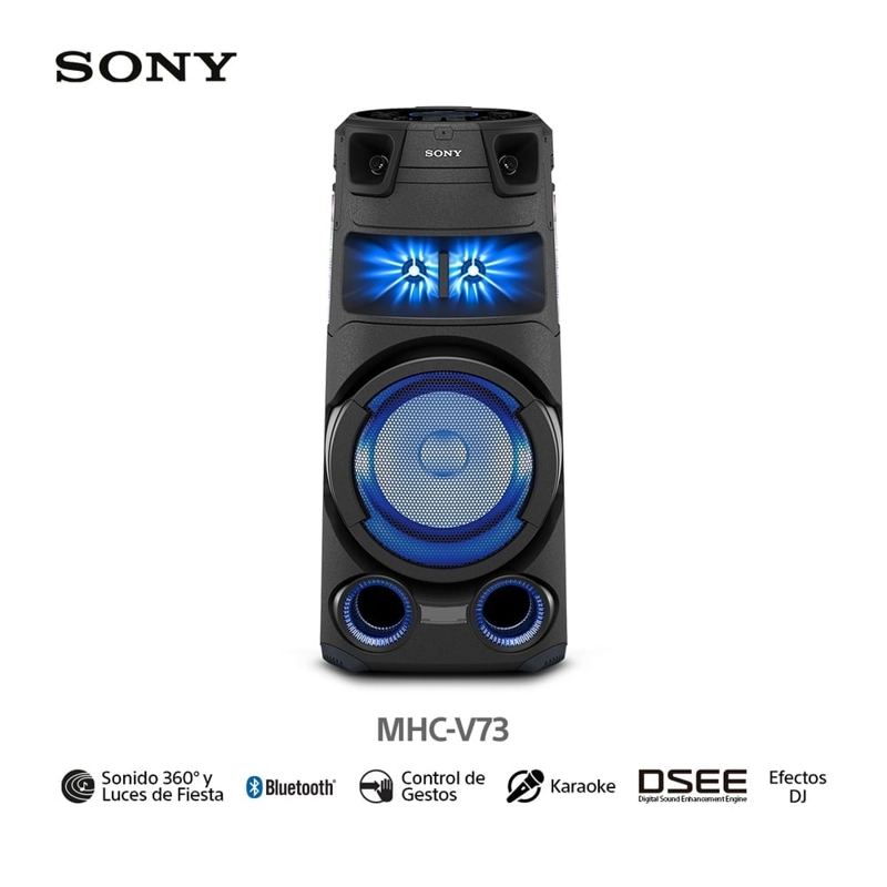 EQUIPO DE SONIDO BLUETOOTH SONY MHC-V73D HDMI, DVD Y KARAOKE - 1