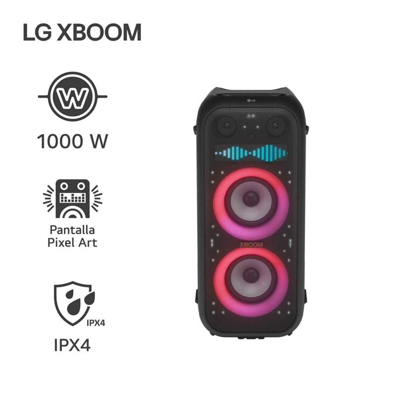 PARLANTE BLUETOOTH LG XL9T XBOOM XL9T 1000W IPX4 PIXEL ART - 1