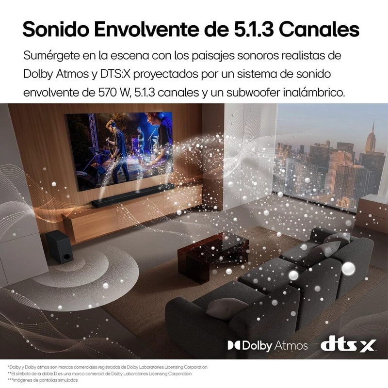 SOUNDBAR BLUETOOTH LG S90TY.DPERLLK - 8