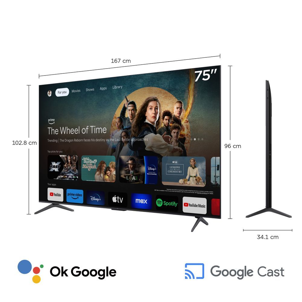 TELEVISOR SMART TV TCL 4K ULTRA HD 75" QLED C6K 75C6K - 2